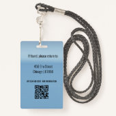 Teacher ID Card Ausweis (Rückseite mit Schlüsselband)