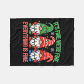 Teacher It's Fine We're Fine Everything Is Fine Gn Fleecedecke (Vorderseite (Horizontal))