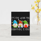 Teacher It's Fine We're Fine Everything Is Fine Gn Karte (Gelbe Blume)