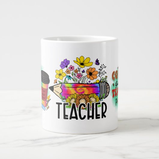 Teacher-Kaffee Jumbo-Tasse (Vorderseite)