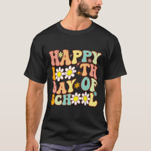 Teacher Kids Retro Groovy 100 Tage Glücklicher 100 T-Shirt