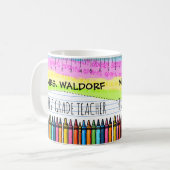 Teacher-Klasse Fakultät Kaffee-Tasse Kaffeetasse (Vorderseite Links)