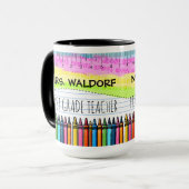 Teacher-Klasse Fakultät Kaffee-Tasse Tasse (Vorderseite Links)