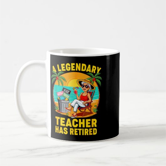 Teacher Legend Has Retired 2025 Happy Retirement P Kaffeetasse (Links)