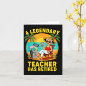 Teacher Legend Has Retired 2025 Happy Retirement P Karte (Gelbe Blume)