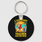 Teacher Legend Has Retired 2025 Happy Retirement P Schlüsselanhänger (Vorderseite)