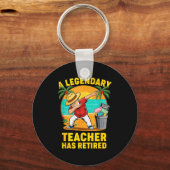 Teacher Legend Has Retired 2025 Happy Retirement P Schlüsselanhänger (Vorderseite)