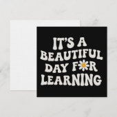 Teacher Life Gift Its a Beautiful Day for Learning Einladung (Vorne/Hinten)