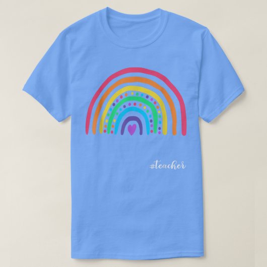 Teacher Life Rainbow Teacher Cute Motivation T-Shirt (Design vorne)