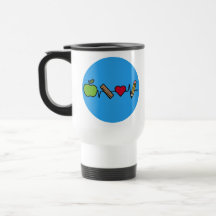 Teacher Life Travel Mug - Niedliches Heartbeat Des