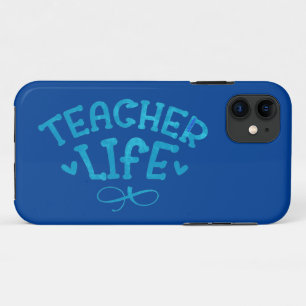 TEACHER LIFE typografisch Case-Mate iPhone Hülle