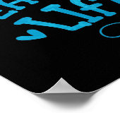 TEACHER LIFE typografisch Poster (Ecke)