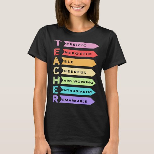 TEACHER MEANING OF TEACHER T-Shirt (Vorderseite)