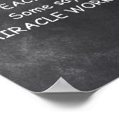 Teacher Miracle Worker Chalkboard Klassendekoratio Poster (Ecke)