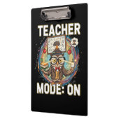 Teacher Mode: ON – Funny Owl Teacher Design Klemmbrett (Links)