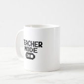 "Teacher Mode on" Lehrerbewertung Kaffeepause Tass Kaffeetasse (Vorderseite Links)