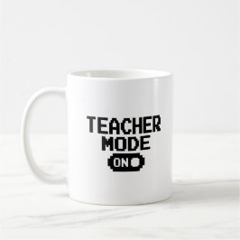 "Teacher Mode on" Lehrerbewertung Kaffeepause Tass Kaffeetasse