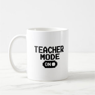 "Teacher Mode on" Lehrerbewertung Kaffeepause Tass Kaffeetasse