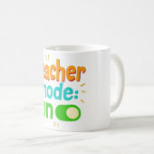 Teacher Mode On Mug – Funny Motivational Coffee Cu Kaffeetasse (VorderseiteRechts)