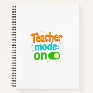Teacher Mode On Notebook – Funny Spiral Journal fo Notizblock