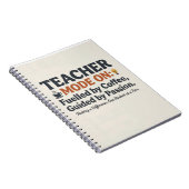 Teacher Mode On style quotes Notizblock (Rechte Seite)