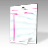 Teacher Monogram Daily To Do List Notepad Notizblock