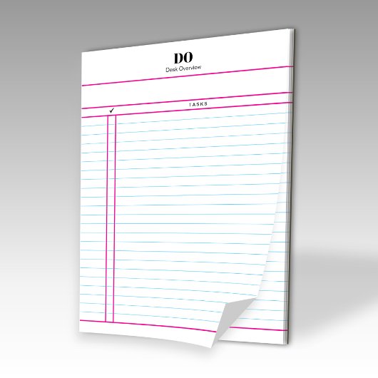 Teacher Monogram Daily To Do List Notepad Notizblock