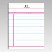 Teacher Monogram Daily To Do List Notepad Notizblock