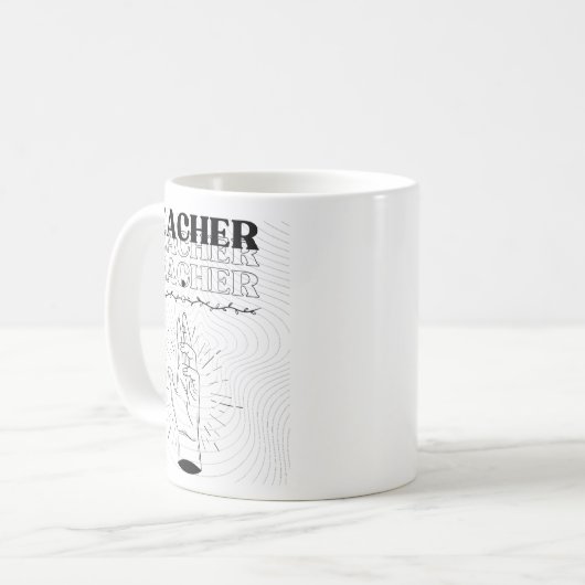 Teacher Mug – Ceramic Coffee Mug  Kaffeetasse (Vorderseite Links)
