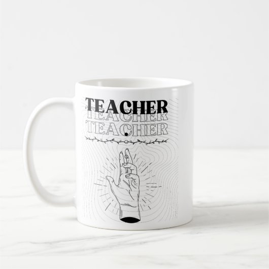 Teacher Mug – Ceramic Coffee Mug Kaffeetasse (Links)