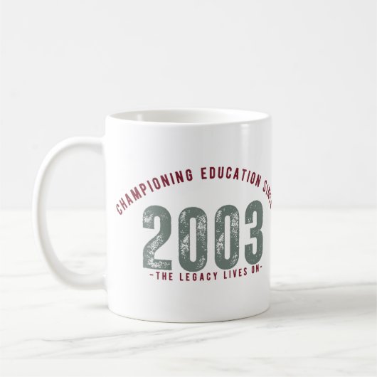Teacher Mug - Championing education Since 2003 Kaffeetasse (Links)