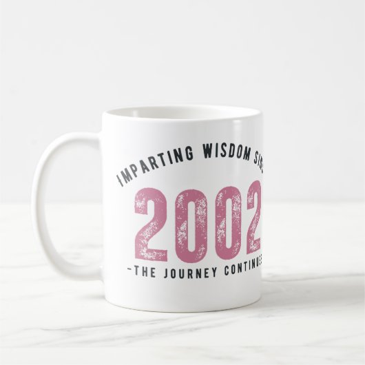 Teacher Mug - Imparting Wisdom Since 2002 Kaffeetasse (Links)