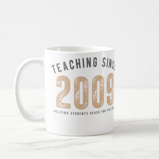 Teacher Mug | Teaching Since 2009 Kaffeetasse (Links)