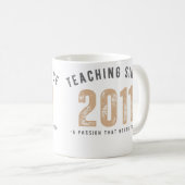 Teacher mug | Teaching since 2011 Kaffeetasse (VorderseiteRechts)