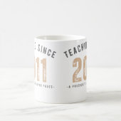 Teacher mug | Teaching since 2011 Kaffeetasse (Mittel)