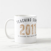 Teacher mug | Teaching since 2011 Kaffeetasse (Links)