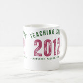 Teacher mug | Teaching Since 2012 Kaffeetasse (VorderseiteRechts)