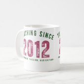 Teacher mug | Teaching Since 2012 Kaffeetasse (Vorderseite Links)