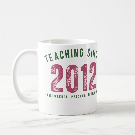 Teacher mug | Teaching Since 2012 Kaffeetasse (Links)