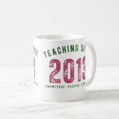 Teacher mug | Teaching Since 2013 Kaffeetasse (VorderseiteRechts)