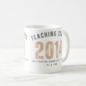 Teacher Mug | Teaching Since 2014 Kaffeetasse (VorderseiteRechts)
