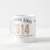 Teacher Mug | Teaching Since 2014 Kaffeetasse (Vorderseite Links)