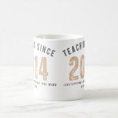 Teacher Mug | Teaching Since 2014 Kaffeetasse (Mittel)