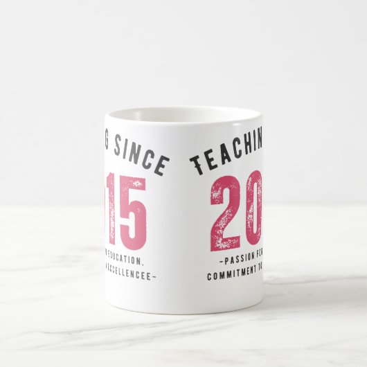 Teacher Mug | Teaching Since 2015 Kaffeetasse (Mittel)