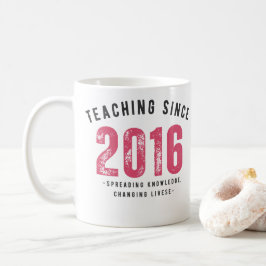 Teacher Mug | Teaching Since 2016 Kaffeetasse