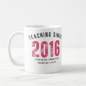 Teacher Mug | Teaching Since 2016 Kaffeetasse (Links)