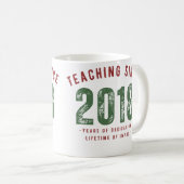 Teacher Mug | Teaching Since 2018 Kaffeetasse (VorderseiteRechts)