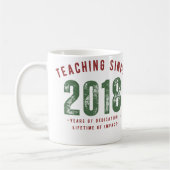 Teacher Mug | Teaching Since 2018 Kaffeetasse (Links)