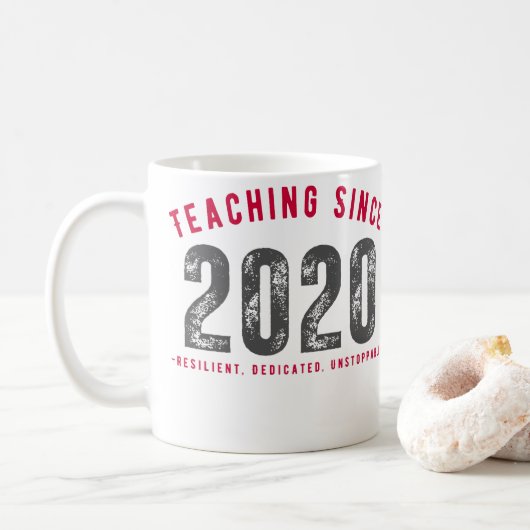 Teacher Mug | Teaching Since 2020 Kaffeetasse (Mit Donut)