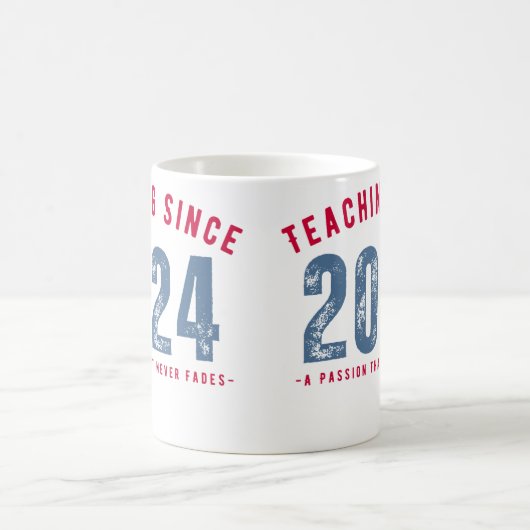 Teacher Mug | Teaching Since 2024 Kaffeetasse (Mittel)
